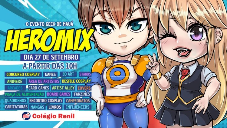 Heromix 2025: Evento Oficial de Cultura Geek em Mauá